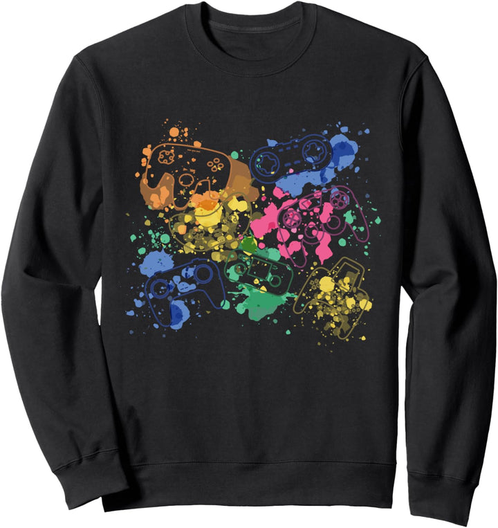Retro Grafik Gaming Videospiel Player Nerd Geek Gamer Nerd Sweatshirt