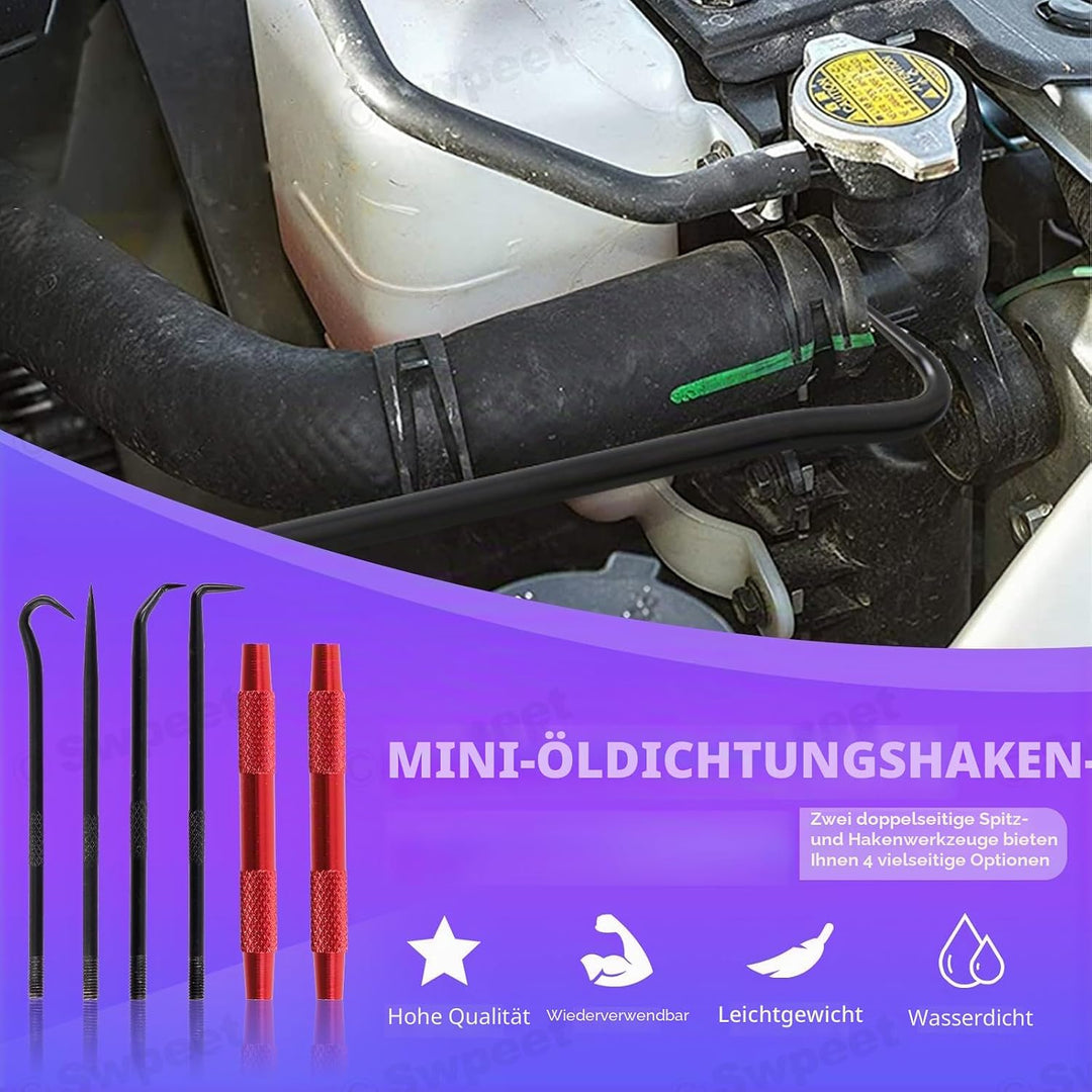 Swpeet 5Pcs Hydraulikdichtung Installationswerkzeug Hydraulikzylinder Kolben Reparatur Dichtung Werk
