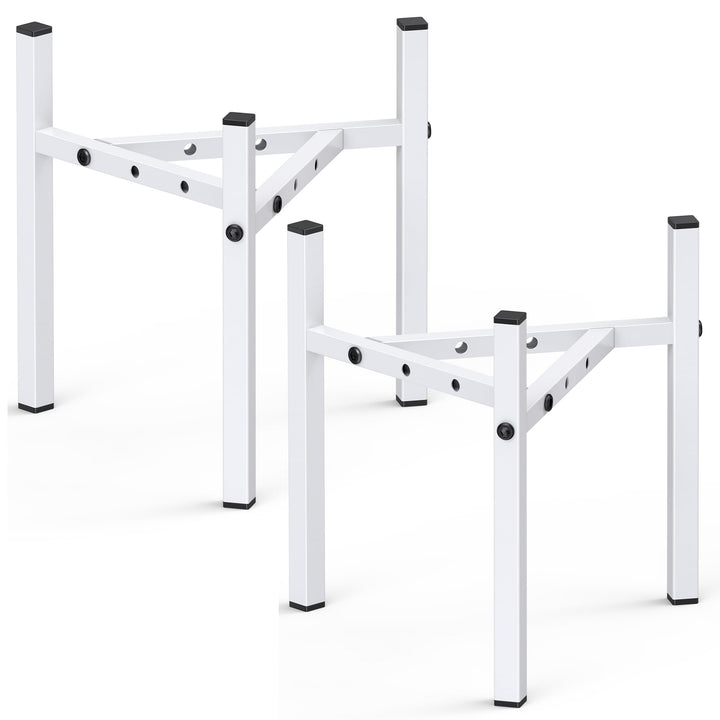 2 Stück Moderne Eisen-Pflanzenständer für den Innen- und Aussenbereich, Keramik, 20-30,5 cm, Garten,