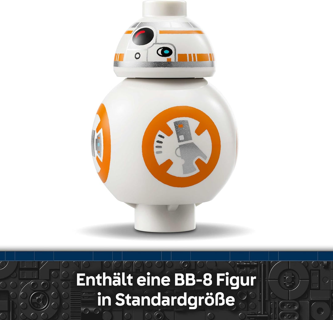 LEGO Star Wars 75452 Der Astromech-Droide BB-8 - Spielzeug mit drehbarem Kopf & rollendem Rad - DIY
