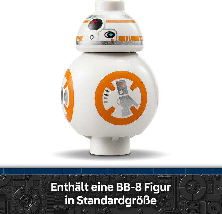LEGO Star Wars 75452 Der Astromech-Droide BB-8 - Spielzeug mit drehbarem Kopf & rollendem Rad - DIY