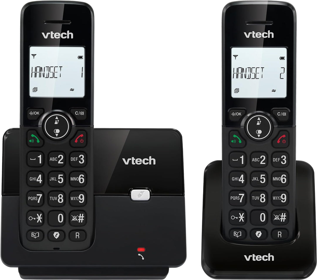VTech CS2001 Home Duo Schnurloses Telefon, Festnetztelefon DECT Einfach zu bedienen Extra Laut Hören