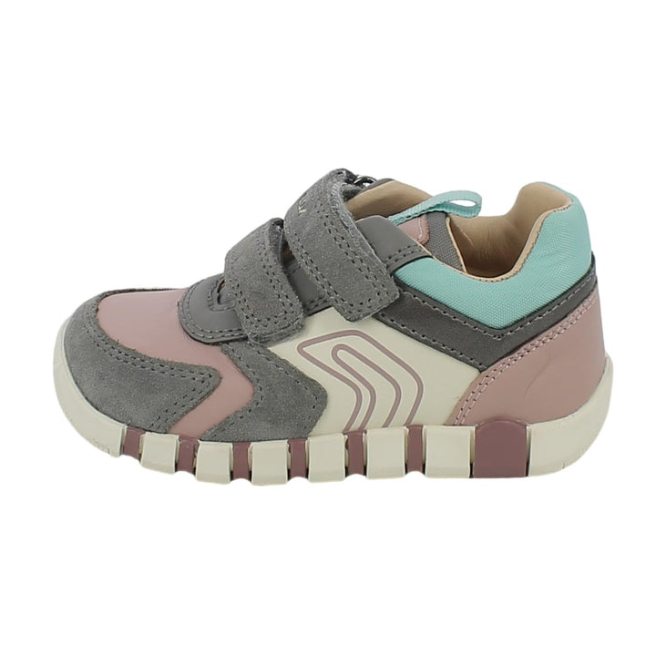 Geox Mädchen B Iupidoo Girl C Sneaker, Grey Old Rose