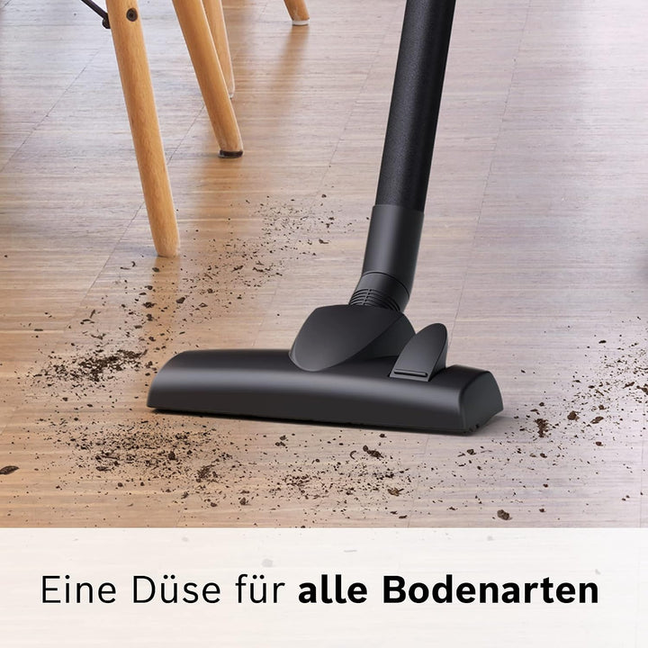 Bosch Staubsauger mit Beutel Serie 2 BGDS2CHAMP, Bodenstaubsauger, nachhaltig, aus Recyclingmaterial