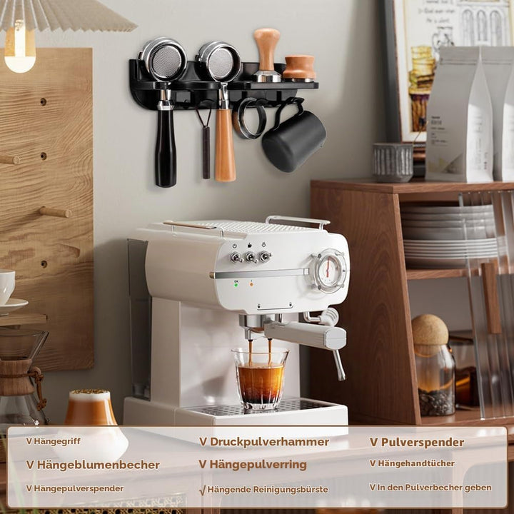 58mm Kaffee Tamperstation – Siebträger Zubehör, Barista Zubehör, Espresso Zubehör für DeLonghi Dedic