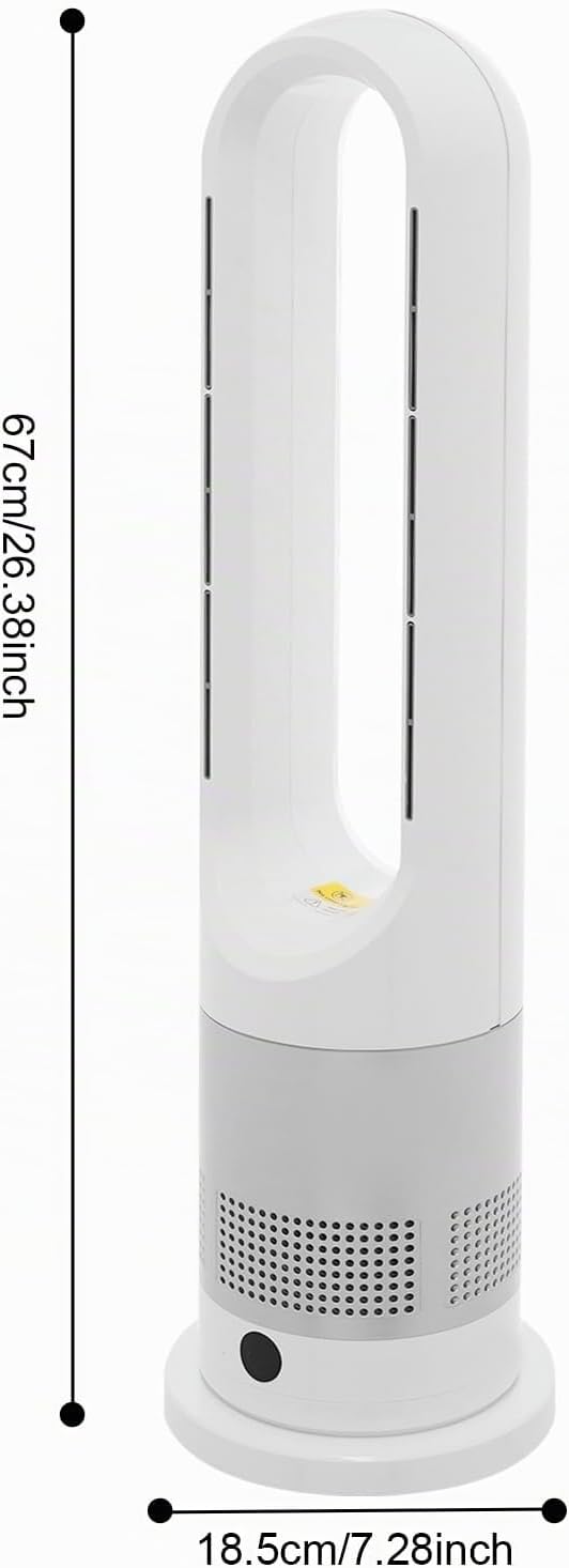 Turmventilator, rotorloser Ventilator mit Fernbedienung, mit Kühlung und Heizen, Turmventilator sehr