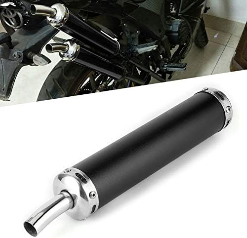 Auspuffschalldämpfer, Edelstahl-Motorrad-Auspuffschalldämpfer 20 mm / 0,8 Zoll Motorrad-Auspuffschal