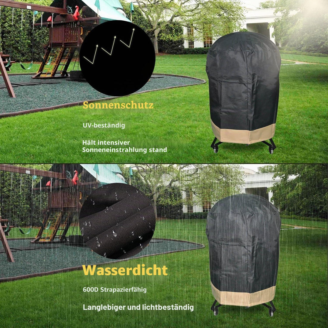 Onlyfire Kamado Grill Abdeckung, Kompatibel für grosse Big Green Egg Grills und Grills vom Typ Kamad