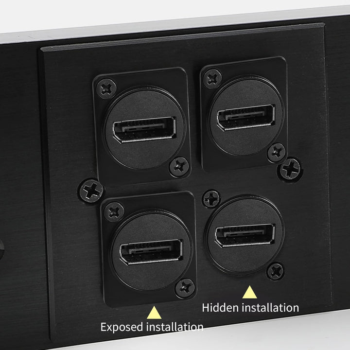 QIANRENON DP1.4 Panel Montage Adapter Anschluss 8K@60HZ Displayport DP Buchse auf Buchse Panel Gerad