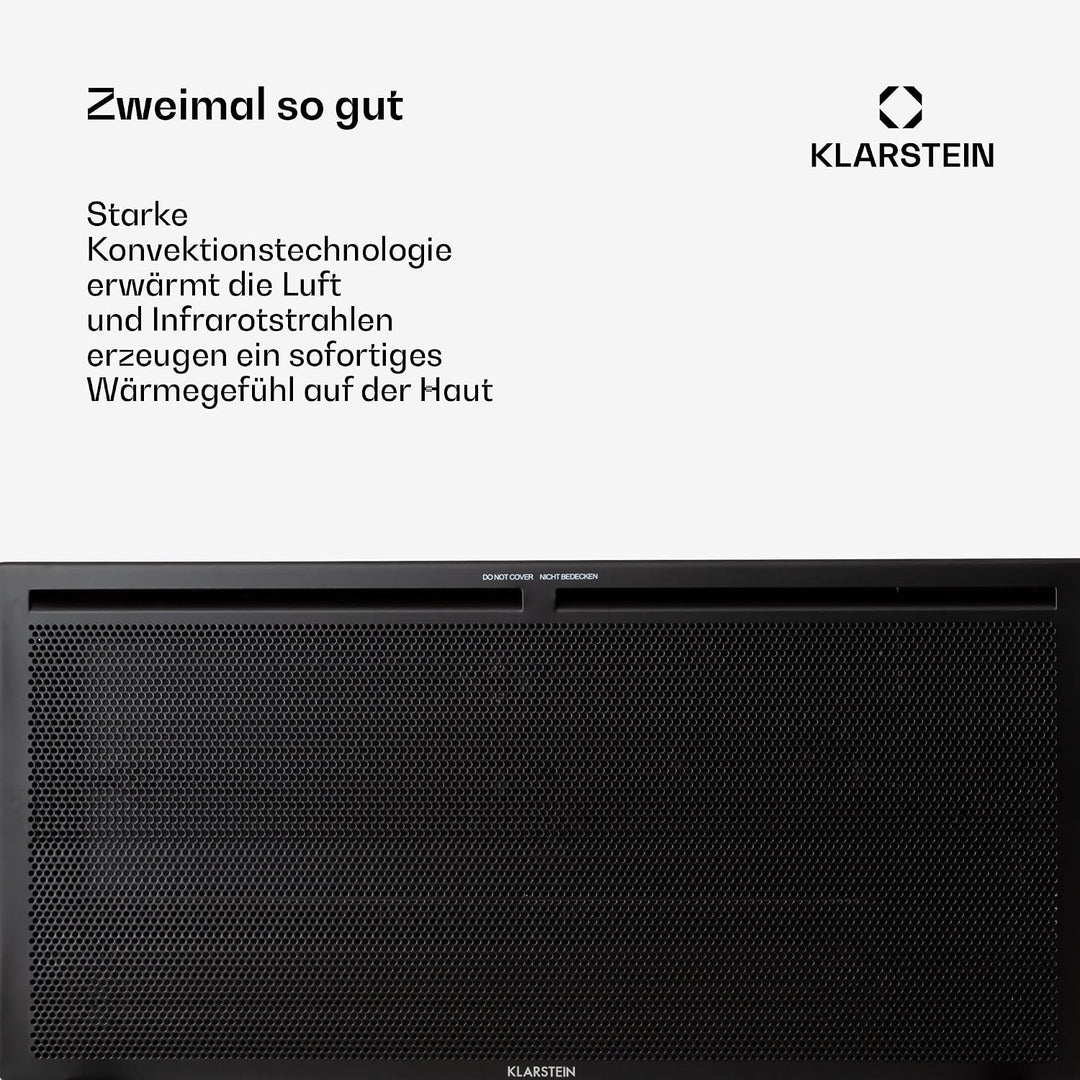Klarstein Elektroheizung, Konvektor & Infrarotheizung Freistehend, Elektroheizung Energiesparend, Er