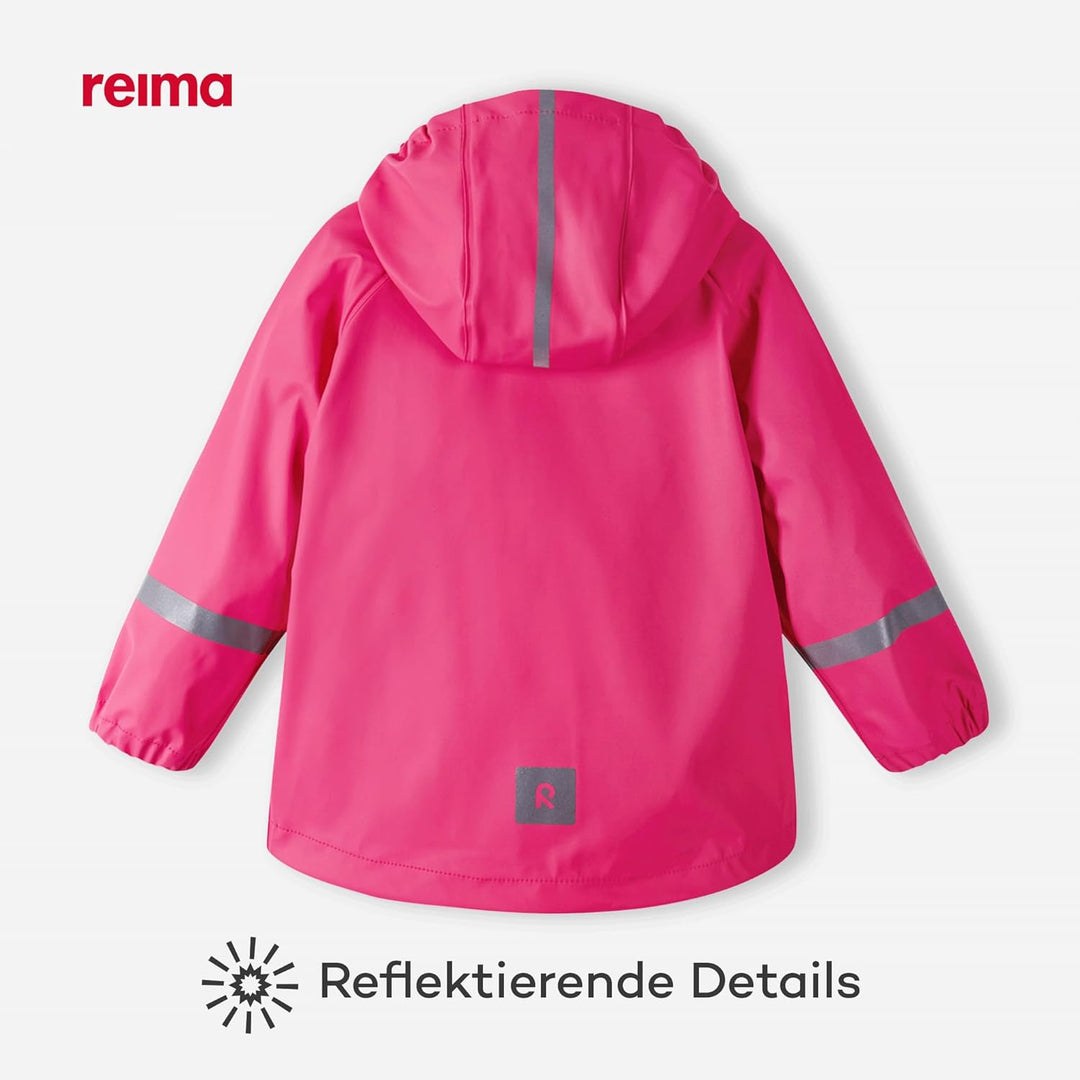 reima Kinder Lampi Jacke Regenjacke Hardshelljacke Candy pink 98, Candy pink 98