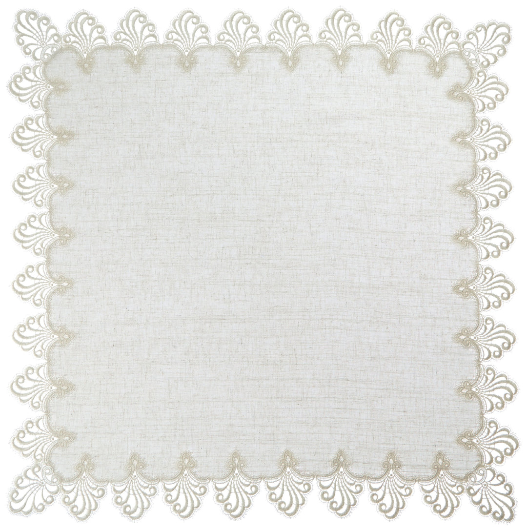 Plauener Spitze by Modespitze 3086L_11_8080 Tischdecke Nizza L, Grösse 80 x 80 cm, rechteckig 80 cm