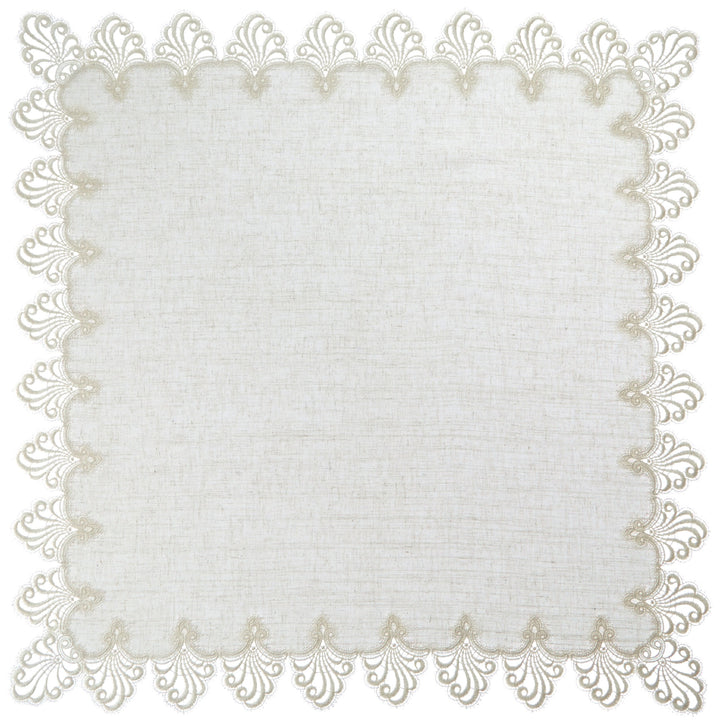 Plauener Spitze by Modespitze 3086L_11_8080 Tischdecke Nizza L, Grösse 80 x 80 cm, rechteckig 80 cm