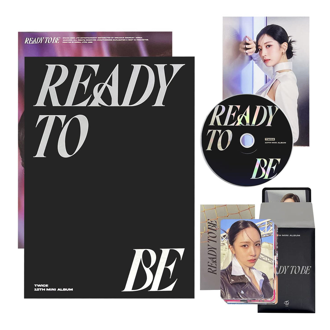TWICE - 12th Mini Album [READY TO BE] (TO Ver.) Photobook + CD-R + Folded Poster + Postcard + Messag