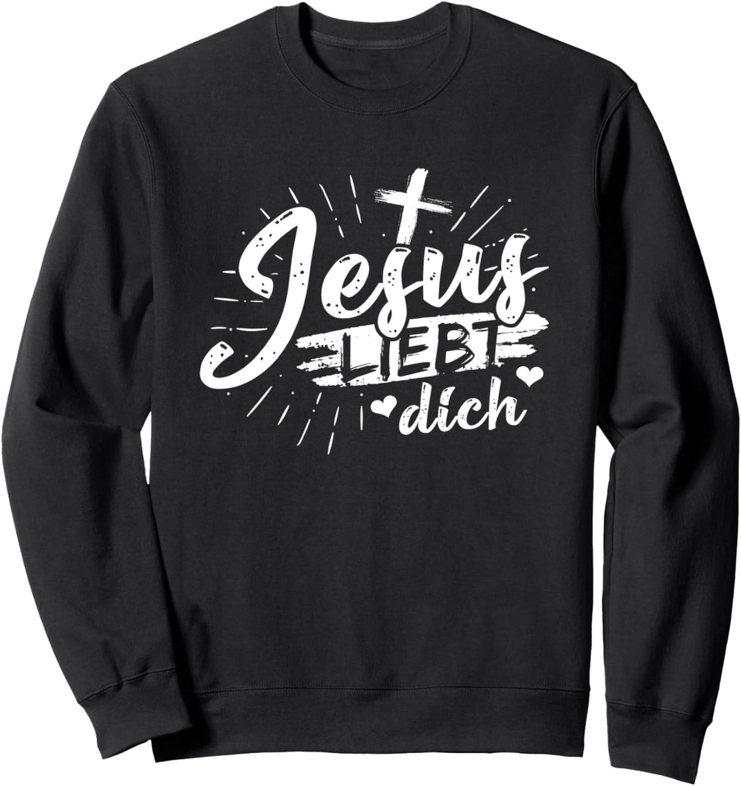 Jesus Christ Christentum Bibel Religion Kirche Gott Geschenk Sweatshirt