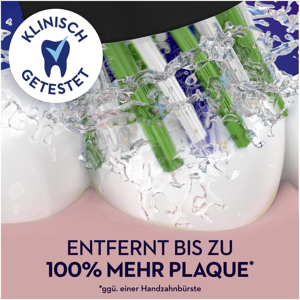 Oral-B CrossAction Aufsteckbürsten für elektrische Zahnbürste, 10 Stück, Mundreinigung mit CleanMaxi