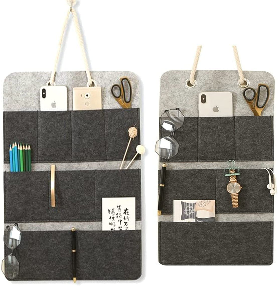 2 St. Hängeorganizer Wand Organizer Hängend Bad Filz Tasche Tür Hängeaufbewahrung Camping Aufbewahru