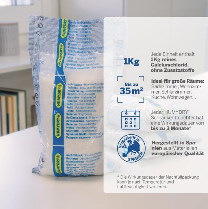 HUMYDRY Nachfüllpackungen 4x1kg, 4x1kg