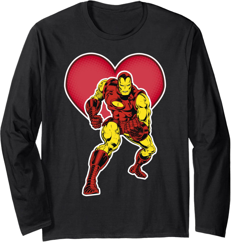 Marvel Avengers Iron Man Heart Langarmshirt