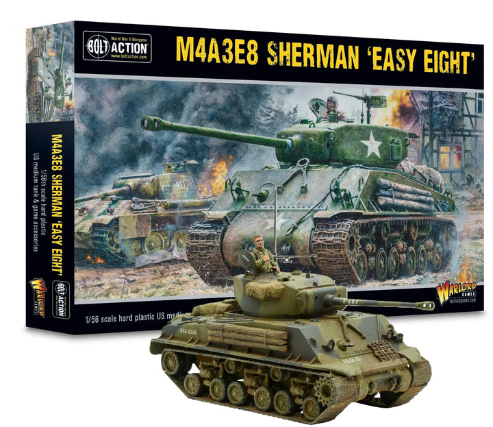 Warlord Games M4A3E8 Sherman Easy Eight – 1:56 / 28 mm Kunststoff-Modelltank für Bolt Action, sehr d