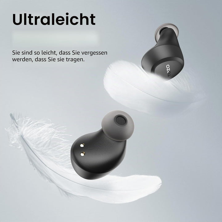 TOZO A1 In-Ear Kopfhörer Kabellos Bluetooth 5.3 mit 2 Mikrofonen für KI-Anrufe, App-Steuerung, 32 St