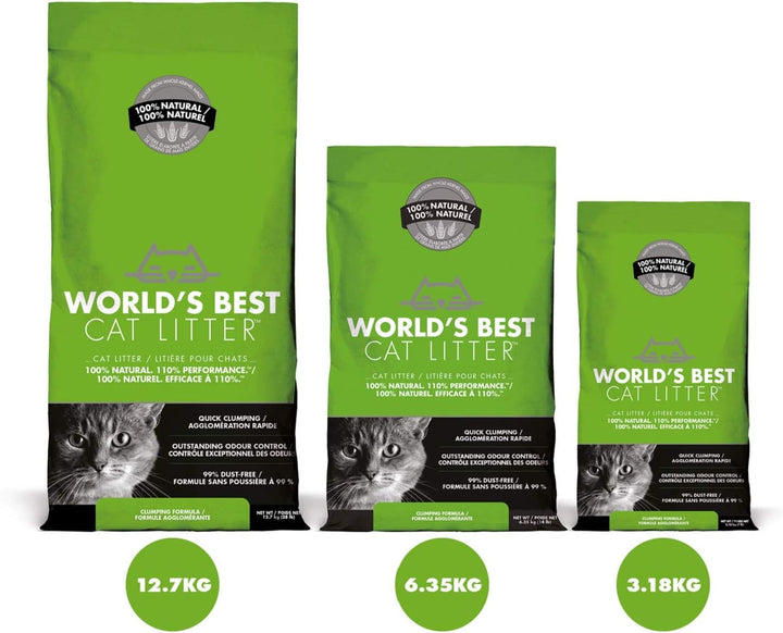 World's Best Cat Litter, klumpend, biologisch abbaubar, Original 12,7 kg
