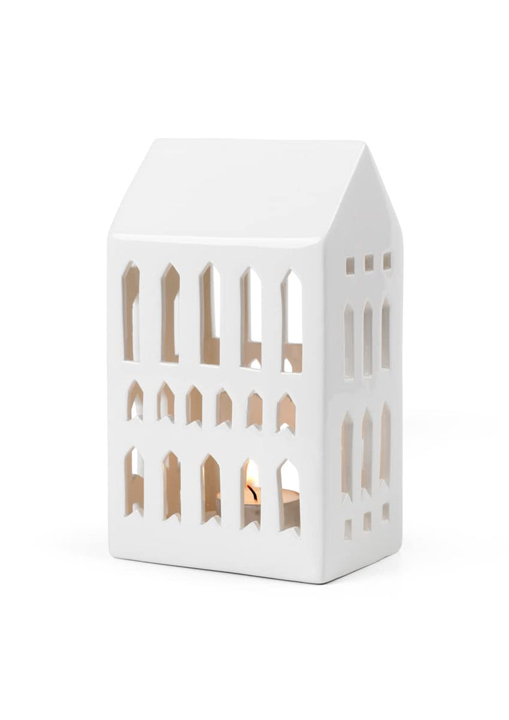 Kähler Lichthaus Church Urbania Sammlerobjekt dänisches Design, Weiss 10 x 18 cm, 10 x 18 cm