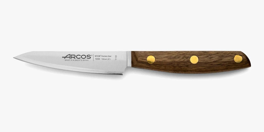 Arcos Serie Nordika - Gemüsemesser | Schälmesser - Edelstahl NITRUM - Klinge 100 mm - Ovengkol Holzg