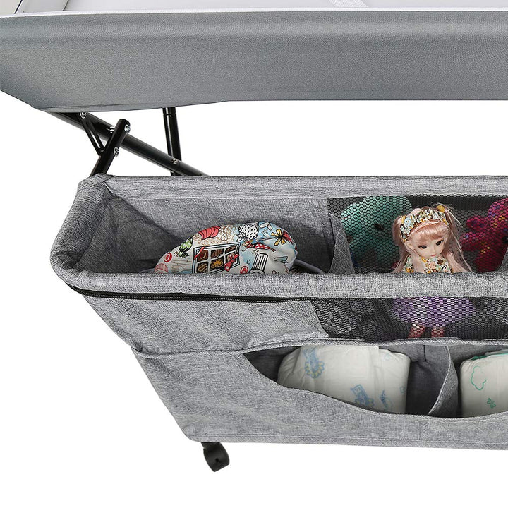 Wickeltisch, faltbar und tragbar, Wickeltisch, klappbar, Babyzimmer, höhenverstellbar, Wickeltisch u