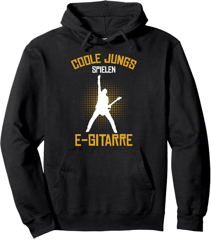 Coole Jungs spielen E-Gitarre Gitarrist Gitarre Kind Jungen Pullover Hoodie