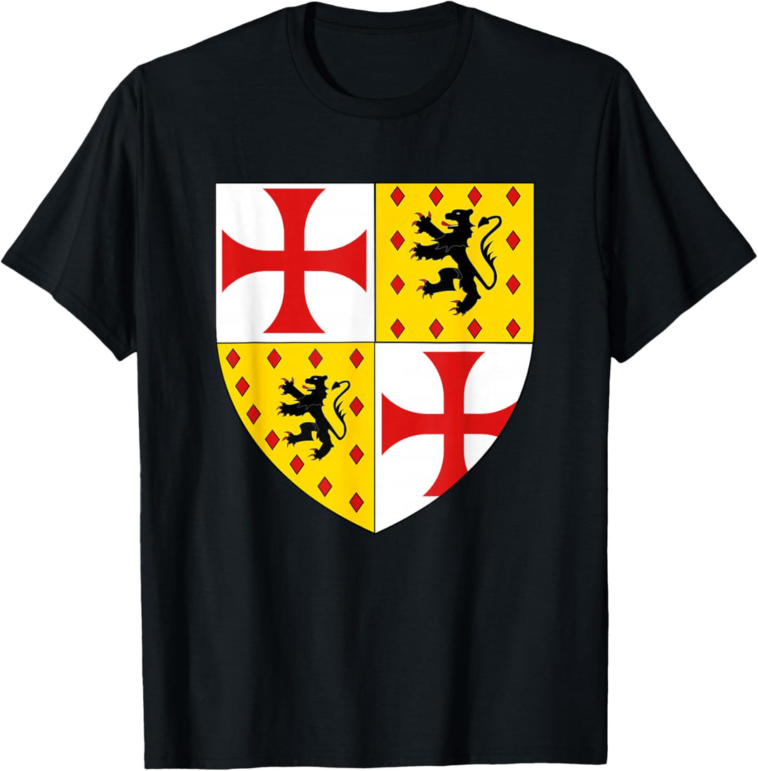 Ritter Kostüm Shirt Lion Rampant Crest Schild T-Shirt