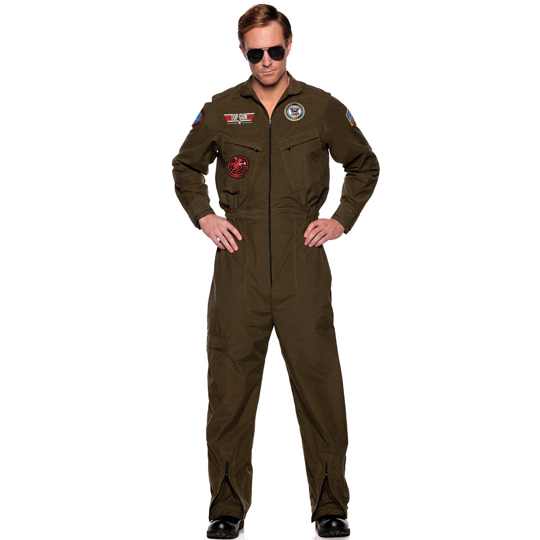 UNDERWRAPS US Navy Top Gun Men's Jumpsuit Fancy Dress Costume 2X-Large