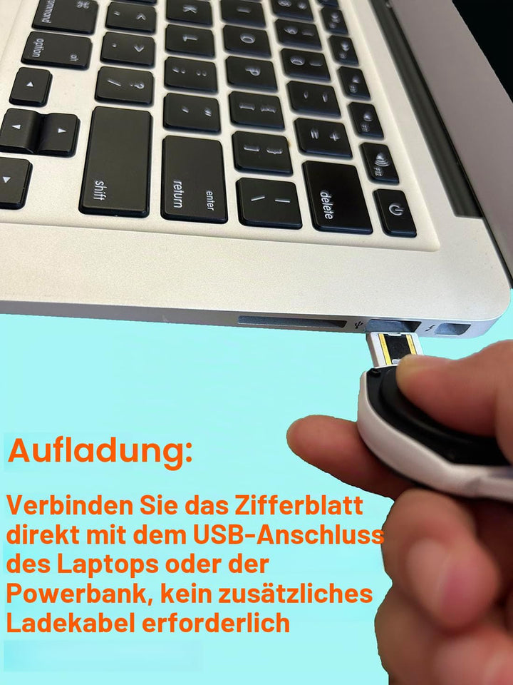e-vibra Wasserdichte Vibrationsalarmuhr, wiederaufladbar, 15 Wecker, Erinnerung, Töpfchentrainingsuh