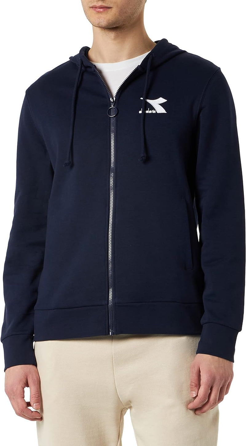 Diadora Herren Hoodie FZ CORE, Classic Navy, XXL