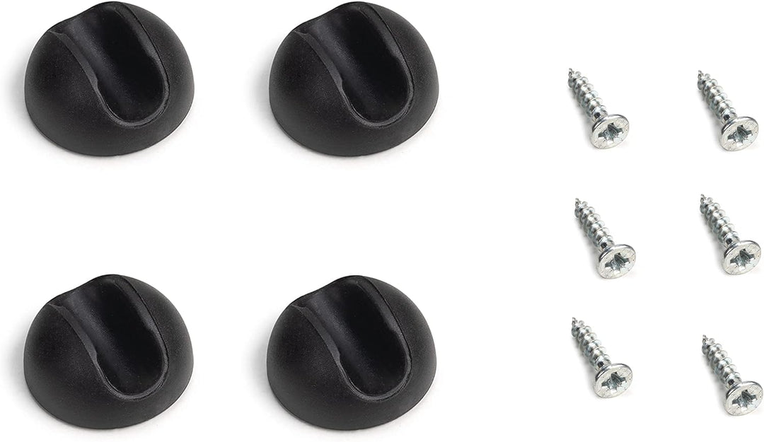 Emuca - Set aus 4 Set aus Vier Hairpin 3-Stangentischbeinen, Höhe 710 mm, schwarz lackiert, Stahl 12