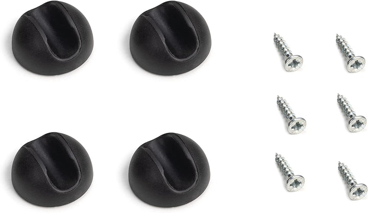 Emuca - Set aus 4 Set aus Vier Hairpin 3-Stangentischbeinen, Höhe 710 mm, schwarz lackiert, Stahl 12