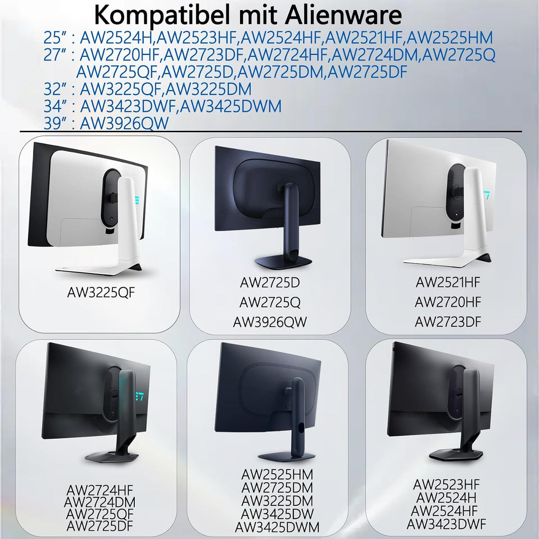 AW3425DWM VESA-Adapter kompatibel mit Alienware Monitoren (passend für AW2525HM,AW2524HF,AW2724HF,AW