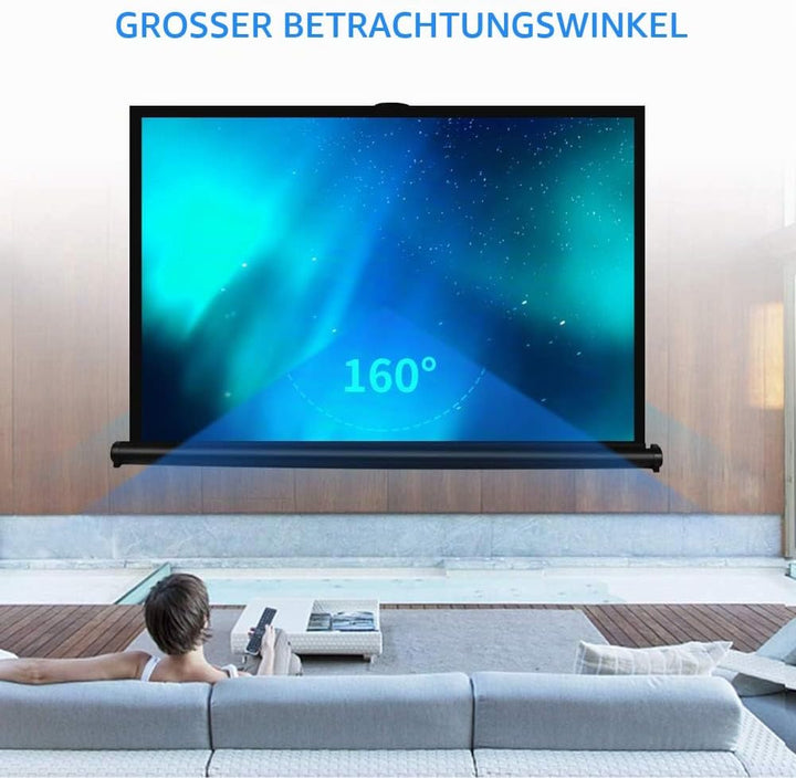 Cocar 50"(Diagonale 40" x 30") Planlage Tragbare Projektionsleinwand für Mini/Professionelle LED/LCD