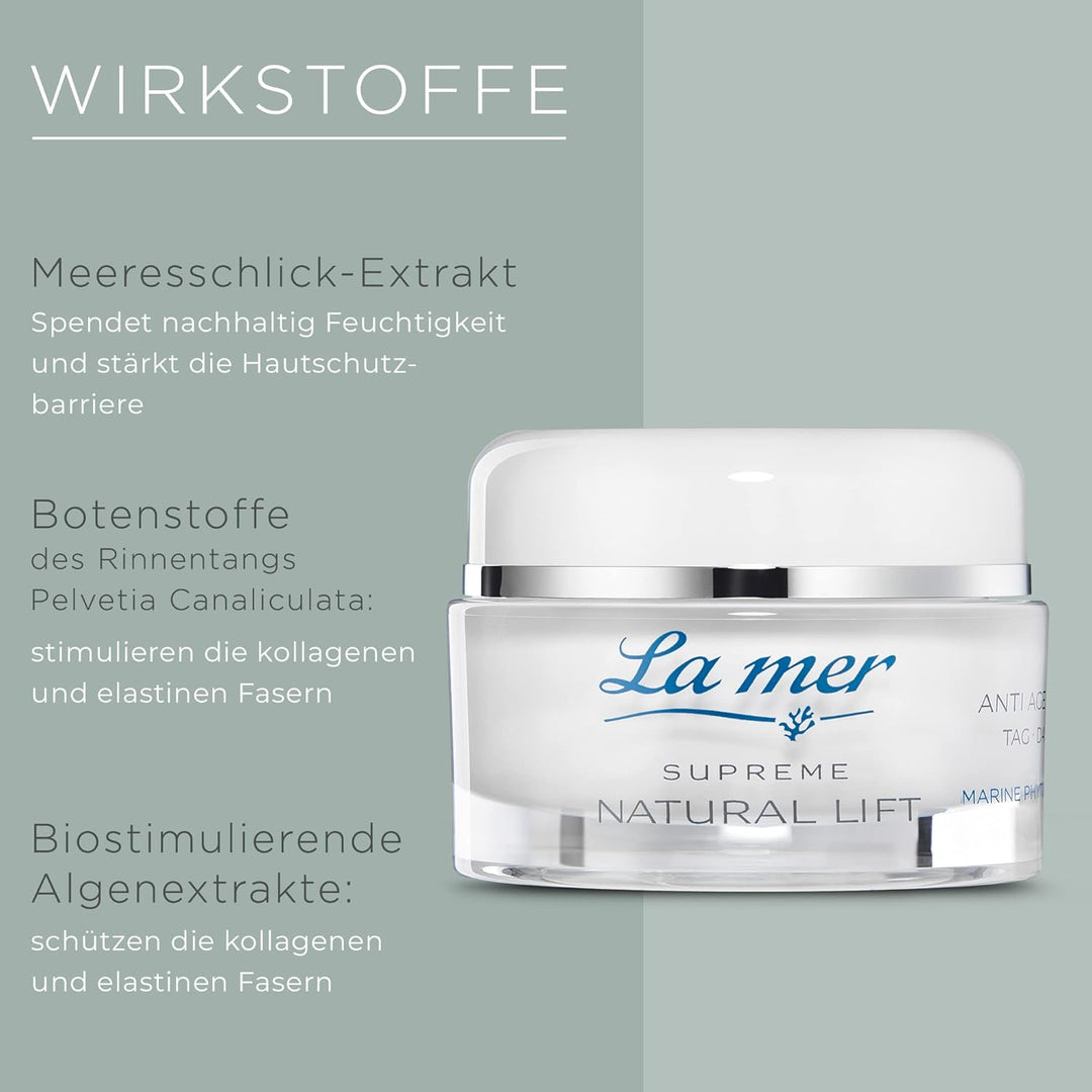 La mer Supreme Natural Lift Anti Age Cream Tag - Gesichtscreme für den Tag - Straffende und glättend