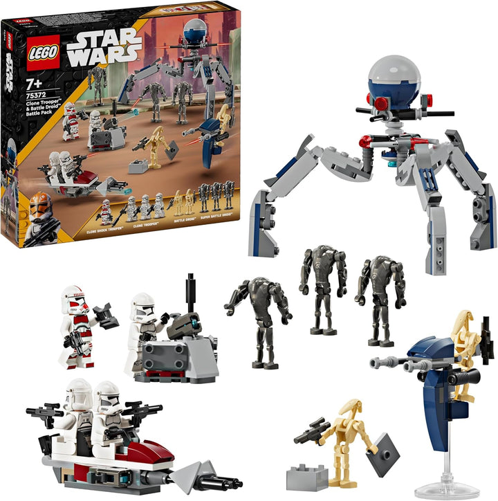 LEGO 10327 Icons Dune Atreides Royal Ornithopter, Set zum Sammeln & Star Wars Clone Trooper & Battle