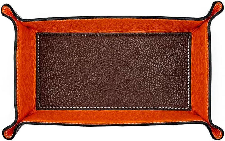 FrasiBags Taschenleerer Leder - Vide Poche - Ledertablett Organizer, Praktische rechteckig Aufbewahr
