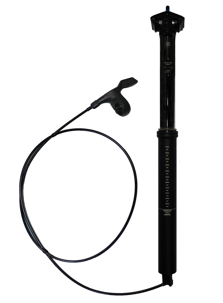 Limotec A3 Höhenverstellbare Vario Sattelstütze mit Federung in Soft & Hart in 30.9/31.6Ø mit Hub 40