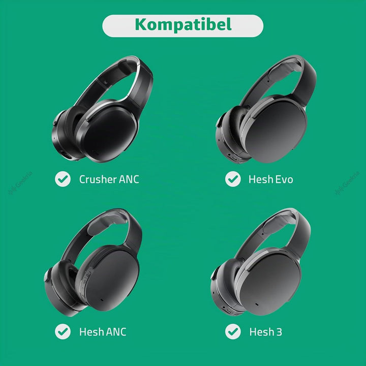 Geekria QuickFit Audio Kabel mit Mikrofon Kompatibel mit Skullcandy Hesh 3, Hesh 2, Crusher, Grind K