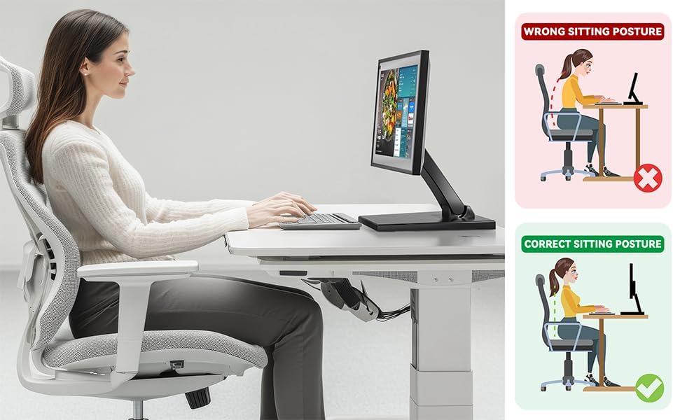 Monitorhalterung VESA Halterung Faltbar Stabil – Kompakte Tisch Monitor Halterung mit VESA 75x75 / 1