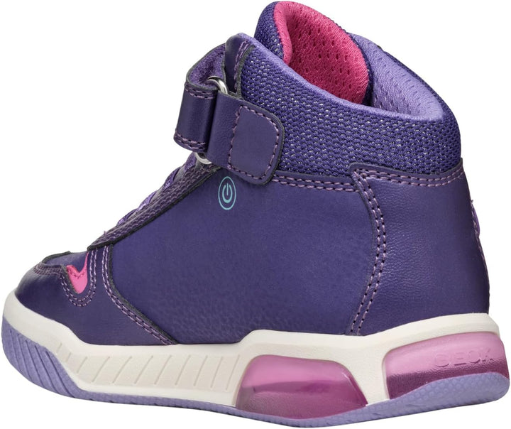 Geox Mädchen J Inek Girl CSneakers 30 EU Violet Fuchsia, 30 EU Violet Fuchsia