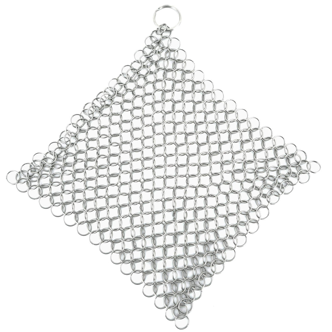 BBQ-Toro Edelstahl Ringreiniger | 20 x 20 cm | Topfreiniger für Gusseisen Pfannen und Töpfe | Dutch