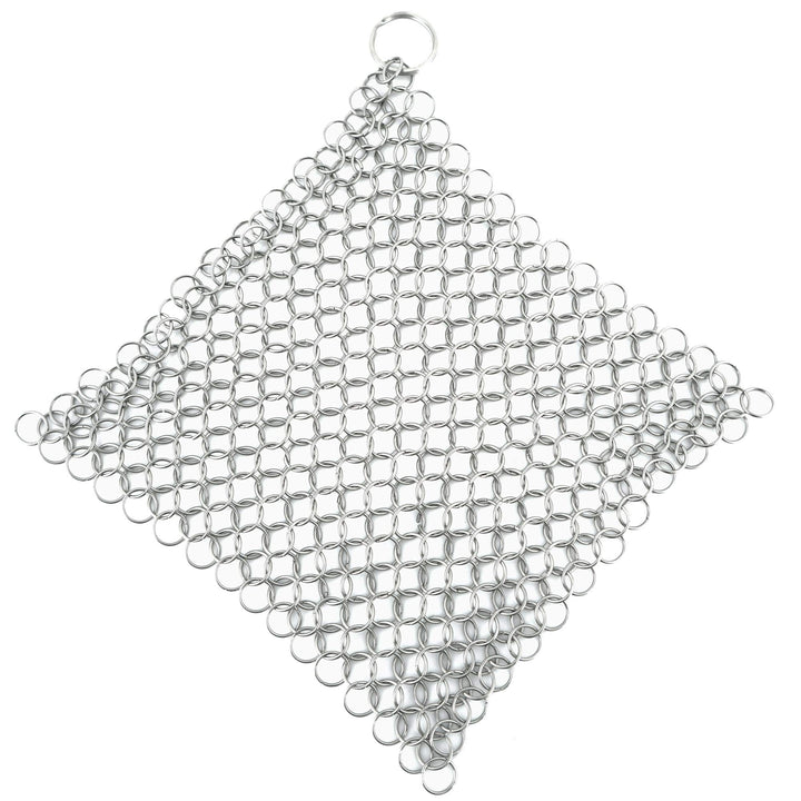 BBQ-Toro Edelstahl Ringreiniger | 20 x 20 cm | Topfreiniger für Gusseisen Pfannen und Töpfe | Dutch