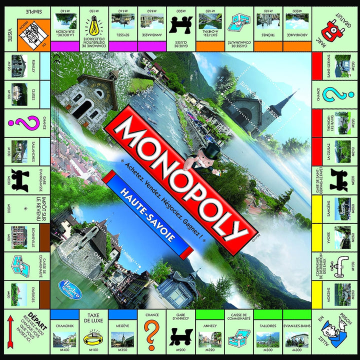 WINNING MOVES - Monopoly – HIGH-Savoie – Gesellschaftsspiel – französische Version Haute-Savoie, Hau