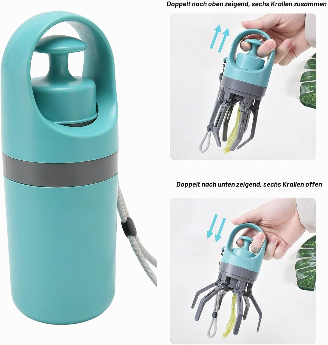 Pet Poop Scooper, Tragbarer, Leichter Klauen-Poop Scooper für Hunde, Haustierkot-Auffangreiniger mit