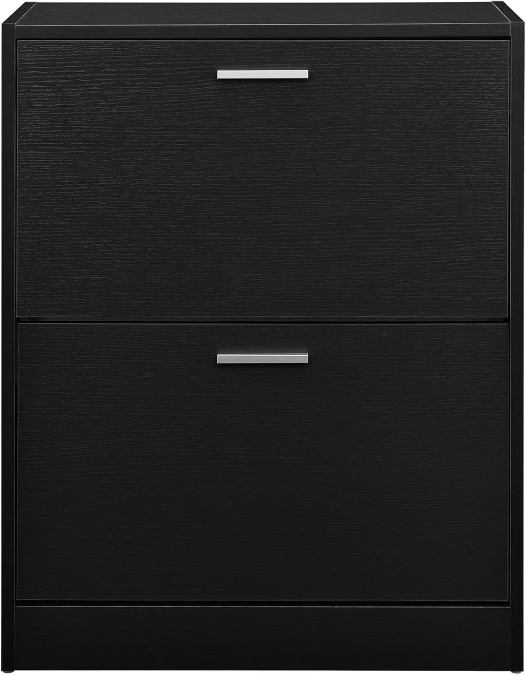 [en.casa] Schuhschrank Sykkylven Schuhkipper mit 2 Klappen Schuhkommode für 12 Paar Schuhe 81 x 63 x